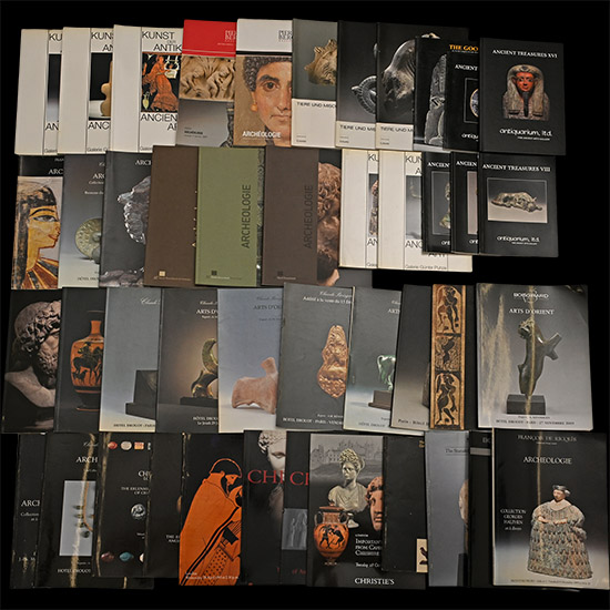 Christies, Sothebys, Archeologie, Boisgirard, Kunst der Antike, Antiquarium and Other Antiquities and Ancient Art Auction and Gallery Catalogue Group - 43 Titles