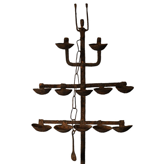 Iron Nommo Ancestral Spirit Lamp Stand