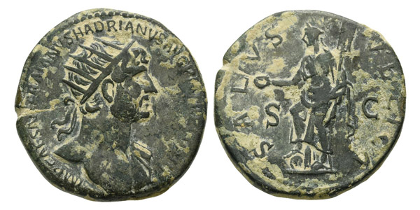 Hadrian AE Dupondius.