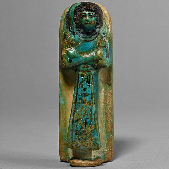 Egyptian Turquoise Faience Shabti of Prince Khaemwaset