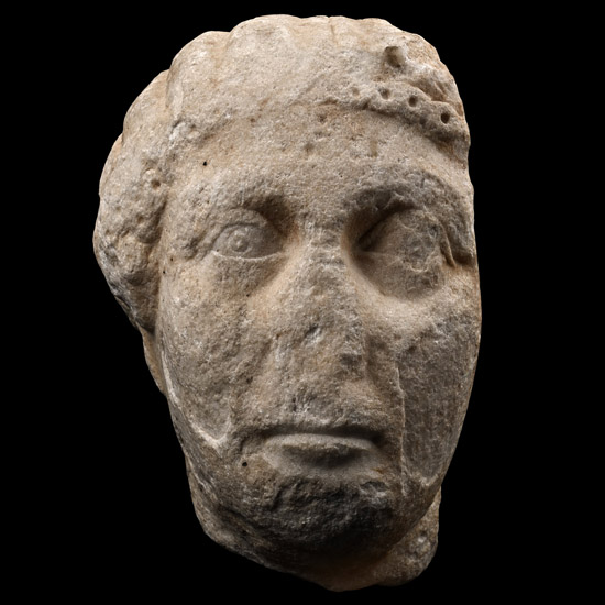 Roman Marble Head of a Woman