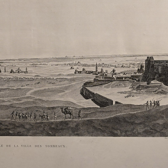 Very Large Egyptian Expedition Lithograph of Kaire