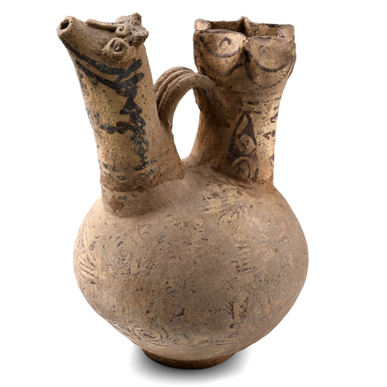 Western Asiatic Double Animal Spouted Vessel