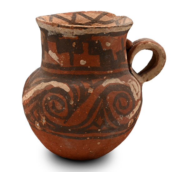 Western Asiatic Red-Painted Terracotta Vessel