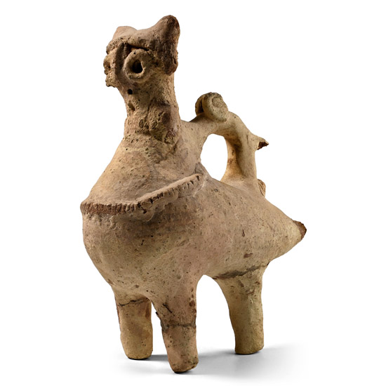 Western Asiatic Painted Bird Vessel