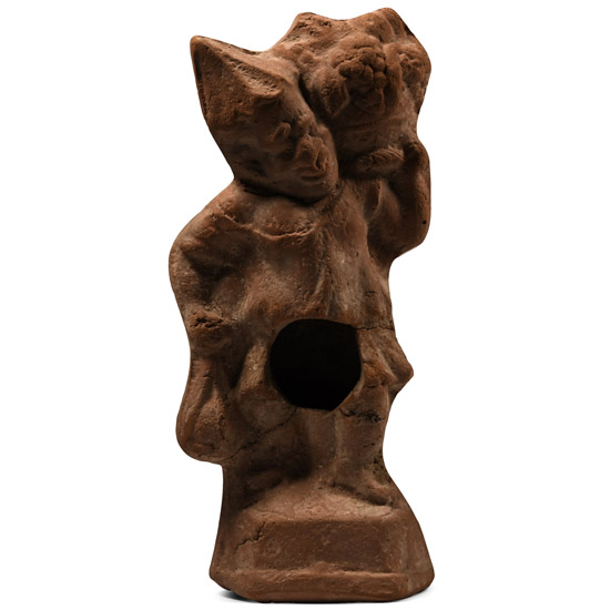 Romano-Egyptian Terracotta Figure of a Slave with Fruit Basket
