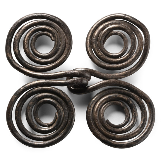 Scandinavian Pre-Viking Silver Wrist Clasp Pair