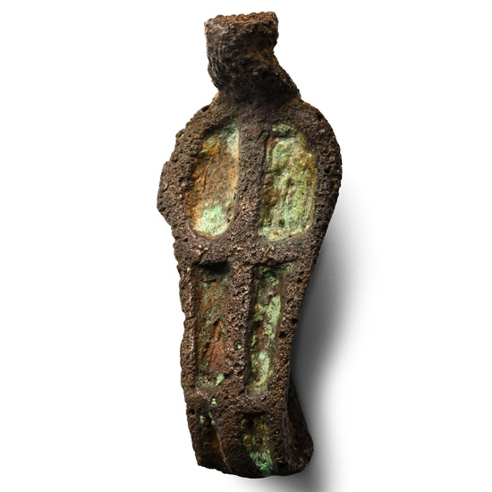 Egyptian Bronze Uraeus Mount
