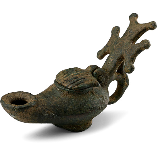 Byzantine Bronze Oil Lamp