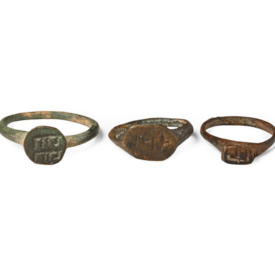 Western Asiatic Inscribed Bronze Ring Group