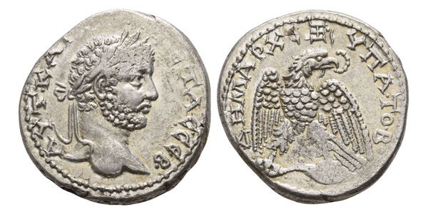 Geta AR Tetradrachm of Antioch, Seleucis and Pieria.