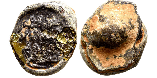 Islamic Glass Weight or Jeton.