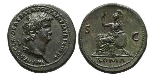 Nero AE Sestertius.