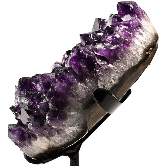 Mounted Amethyst Crystal Display
