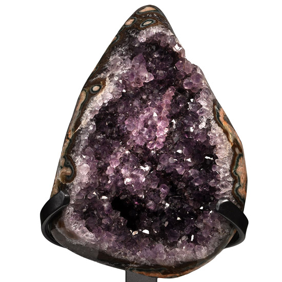Mounted Amethyst Crystal Display