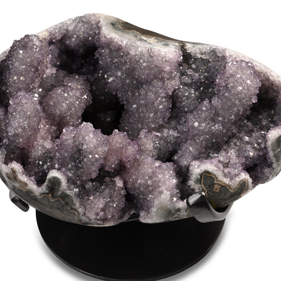 Mounted Amethyst Crystal Display