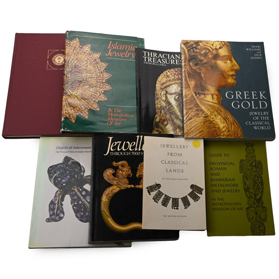Books on Ancient Greek, Other Classical and Islamic Jewellery and Metalwork - 8 Titles