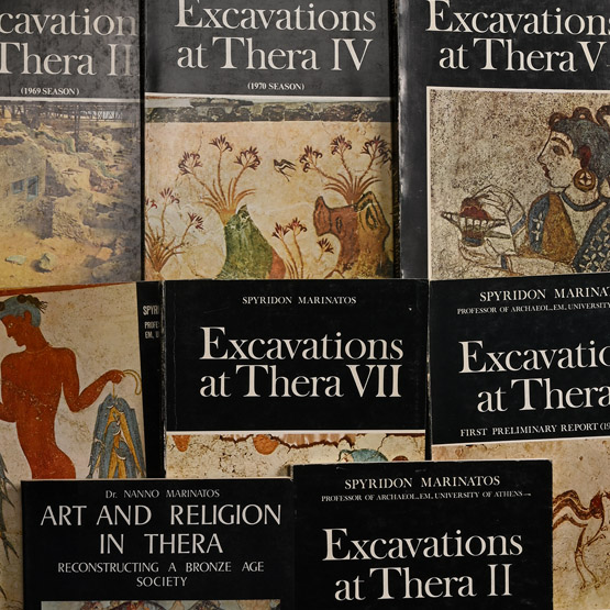 Books on Ancient Greek Antiquities, Ancient Art and Archaeology of Thera - 8 Titles