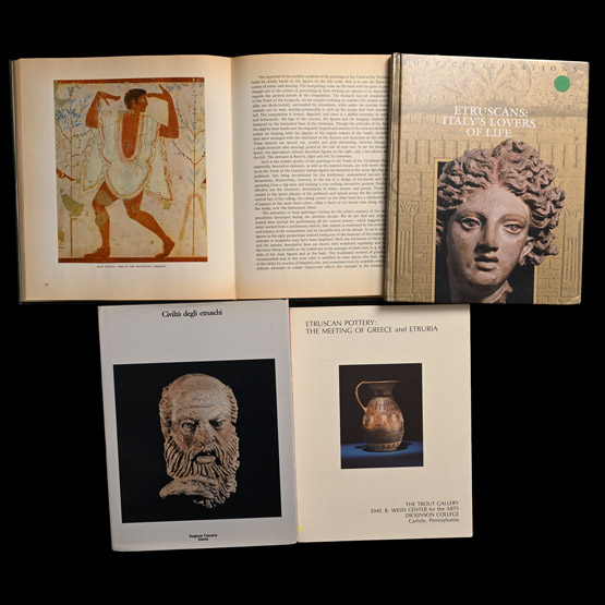 Books on Ancient Etruscan Antiquities, Ancient Art and Archaeology - 4 Titles