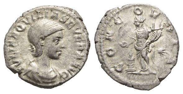 Aquilia Severa AR Denarius.