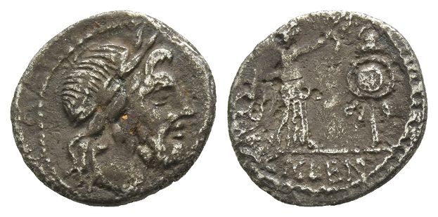 Cn. Lentulus Clodianus AR Quinarius.
