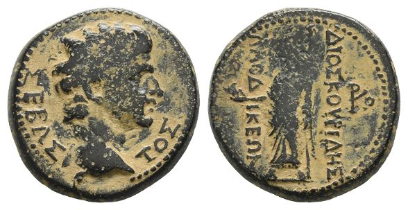 Tiberius AE Assarion of Laodicea ad Lycum, Phrygia.