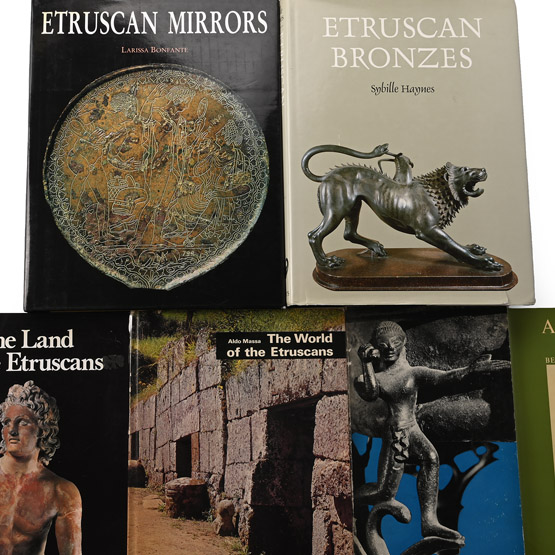 Books on Etruscan Antiquities, Ancient Art and Archaeology - 6 Titles