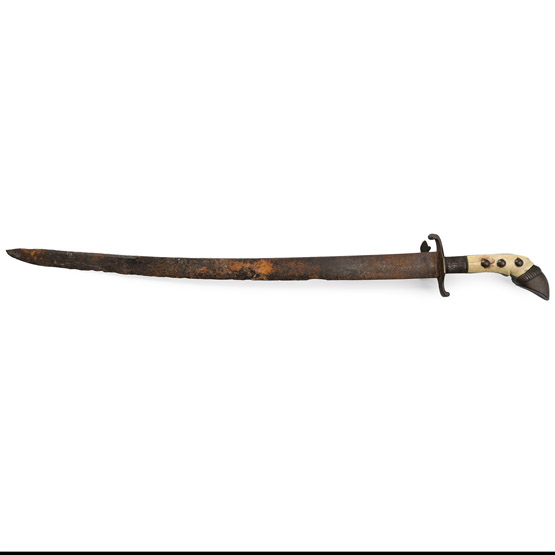 Short Sword with Bronze and Bone Hilt