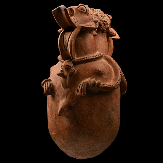 Large African Style Terracotta Vessel