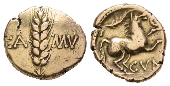 Celtic Britannia. Catuvellauni and Trinovantes, Cunobelin AV Stater.