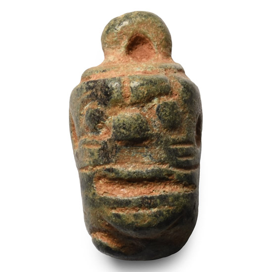 Neo Assyrian Bronze Pazuzu Head Pendant