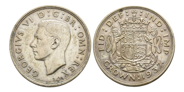 Great Britain. Windsor, George VI AR Crown.