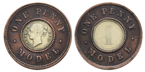 Great Britain. Hanover, Victoria BI Pattern Penny Model.