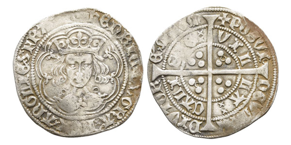 England. Lancaster, Henry VI AR Groat.