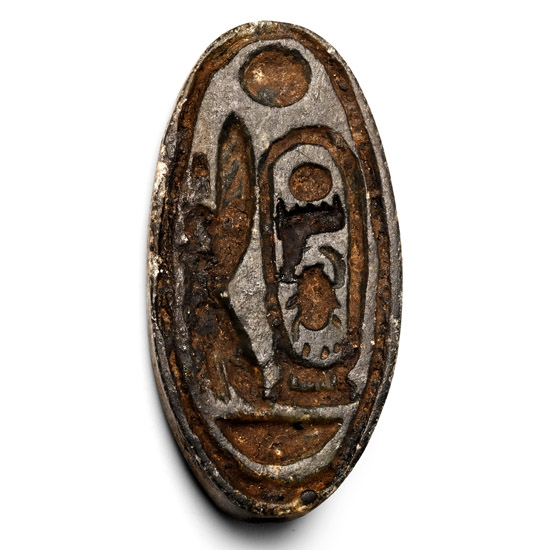 Egyptian Stone Scaraboid with Cartouche of Thutmose IV