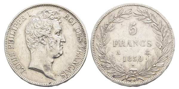 France, Louis-Philippe I AR 5 Francs.