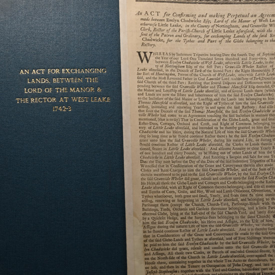 Original King George II Printed Act