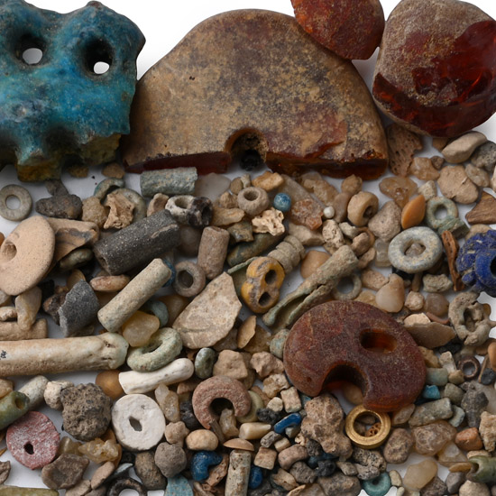 Egyptian Faience Beads and Other Fragments