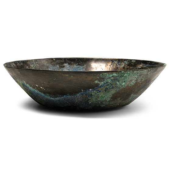 Sasanian Polished Bronze Bowl