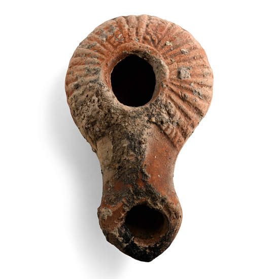 Greek Terracotta Oil Lamp