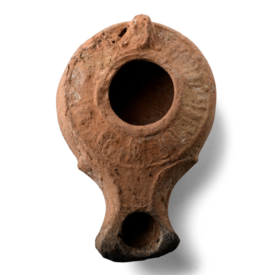 Judaean Terracotta Slipper Oil Lamp