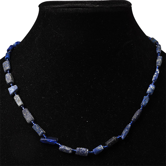 Western Asiatic Style Lapis Lazuli Bead Necklace String