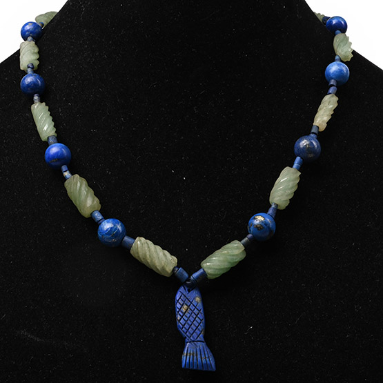Western Asiatic Style Lapis Lazuli and Other Bead Necklace String