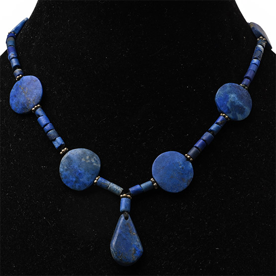 Western Asiatic Style Lapis Lazuli Bead Necklace String