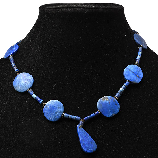 Western Asiatic Style Lapis Lazuli Bead Necklace String