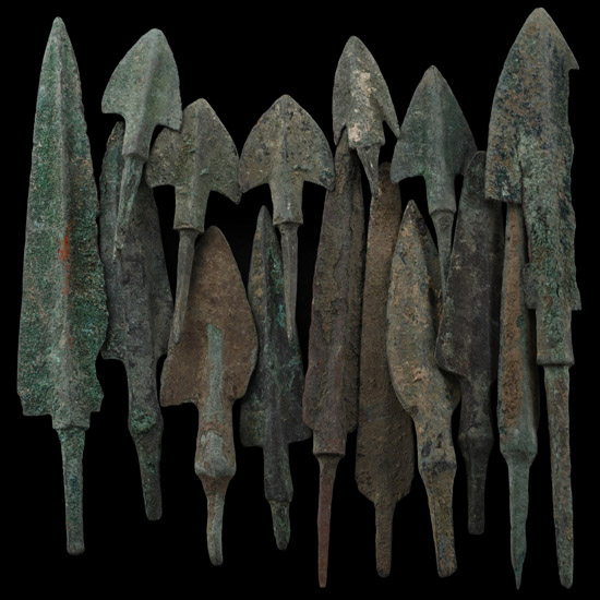 Western Asiatic Bronze Arrowhead Collection