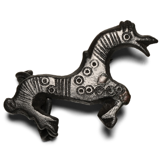 Saxon Bronze Horse Brooch