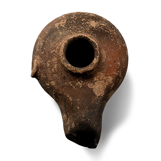 Greek Terracotta Oil Lamp