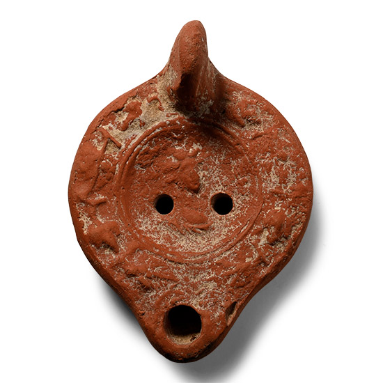 Roman Thurburbo Major Terracotta Oil Lamp