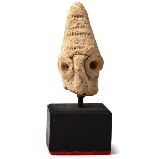 Greek Terracotta Idol Head